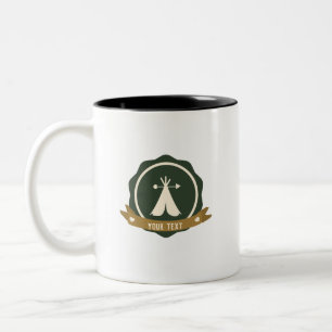 Niedlich Zelt Banner Camper Zwei-Tone-Kaffee-Tasse Zweifarbige Tasse