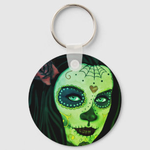 Niedlich Zombie Gothic Girl Schlüsselanhänger
