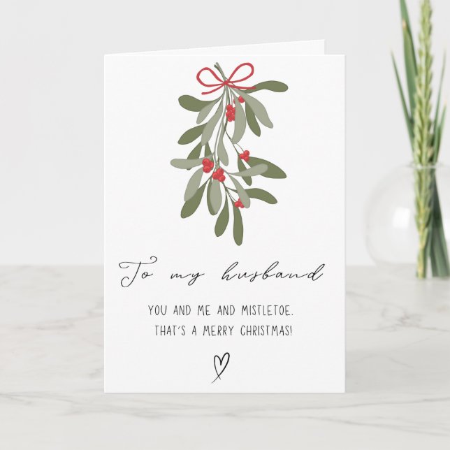 Niedlich zu meinem Mann frohe Weihnachten geklappt (Vorderseite)