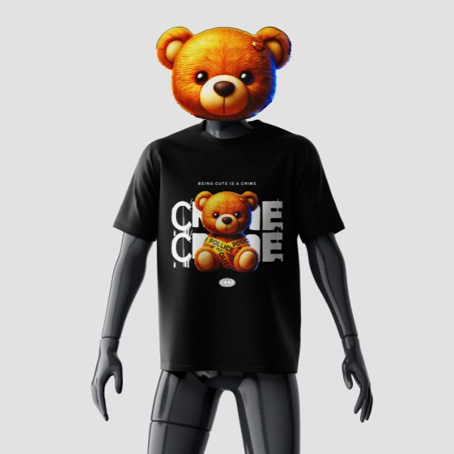 Niedlich zu sein ist ein Crime kawaii Teddy Bear T-Shirt (Von Creator hochgeladen)