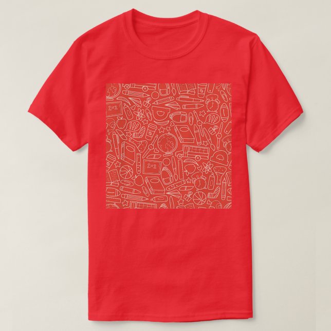 Niedlich zurück zum Schuldesign T-Shirt (Design vorne)
