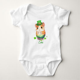 Niedliche 1. St. Patrick's Day Mouse Leprechauns H Baby Strampler