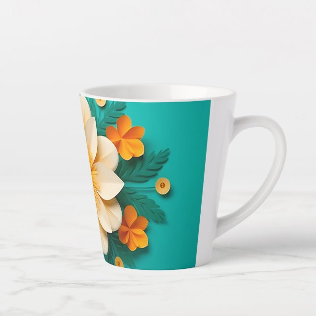 Niedliche 3D-Blume Milchtasse (Rechts)