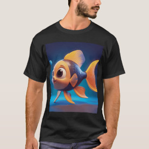 Niedliche 3D-Fisch-Spaß 2 T-Shirt