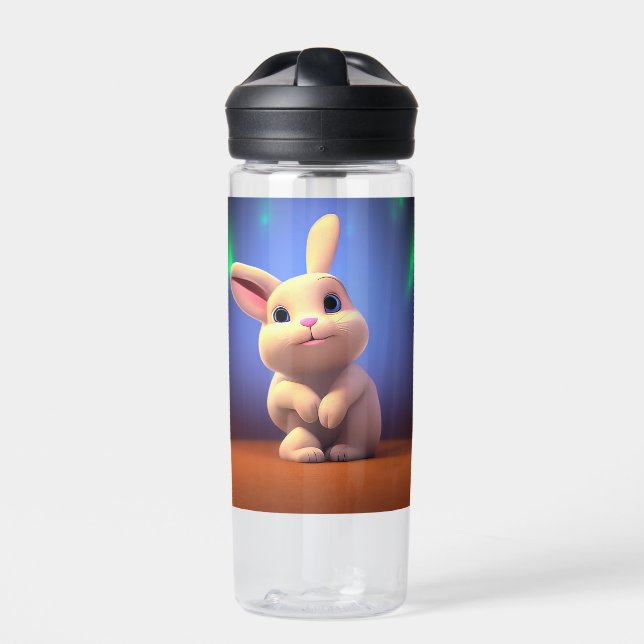 Niedliche 3D-Illustration Trinkflasche (Vorderseite)