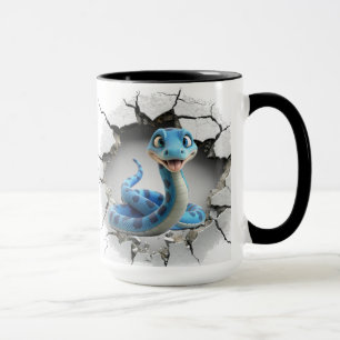 Niedliche 3D-Schlange Tasse
