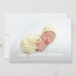 Niedliche 4 Multi-Foto-Kinderankündigung Einladung