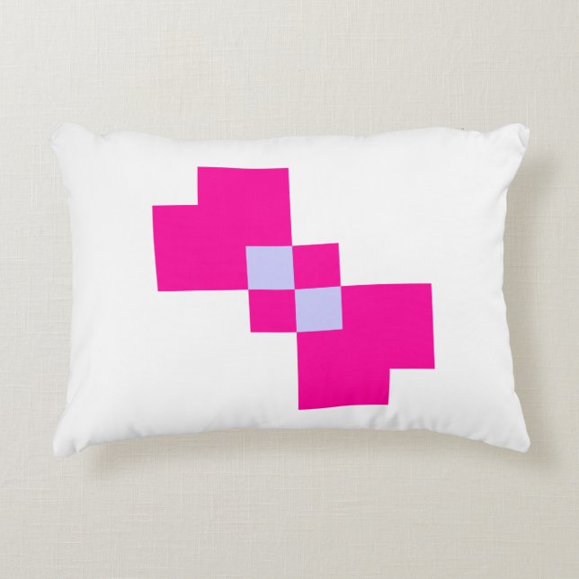 Niedliche 8-Bit-Pixelanzeige Dekokissen (Vorderseite)