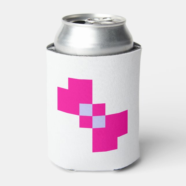 Niedliche 8-Bit-Pixelanzeige Dosenkühler (Kanne Vorderseite)