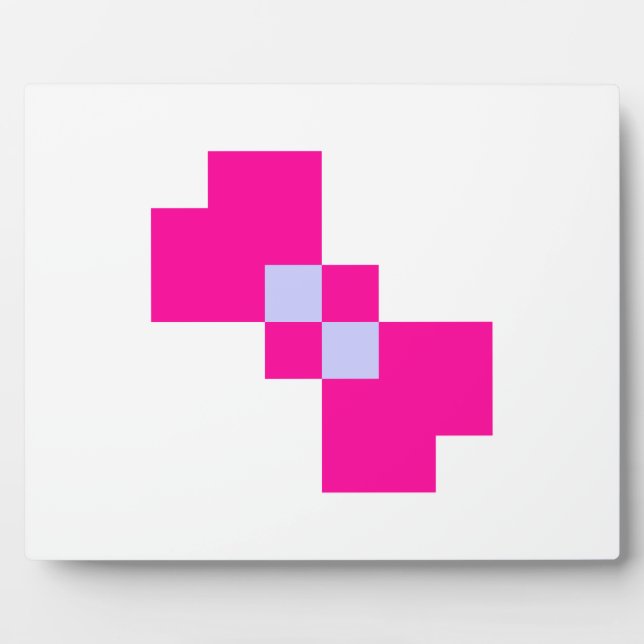 Niedliche 8-Bit-Pixelanzeige Fotoplatte (Vorderseite)