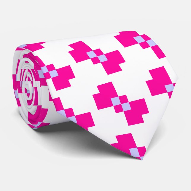 Niedliche 8-Bit-Pixelanzeige Krawatte (Gerollt)