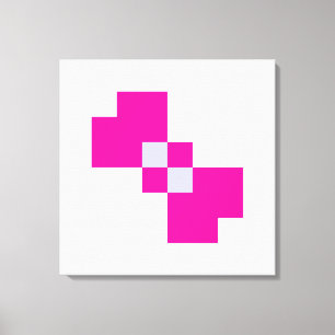 Niedliche 8-Bit-Pixelanzeige Leinwanddruck