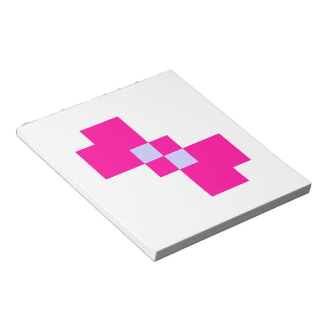 Niedliche 8-Bit-Pixelanzeige Notizblock (angewinkelt)