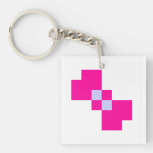 Niedliche 8-Bit-Pixelanzeige Schlüsselanhänger
