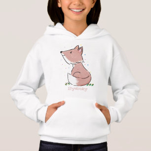 Niedliche Abbildung des Babyfuchs Cartoon Hoodie