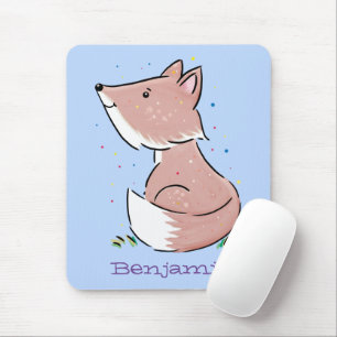 Niedliche Abbildung des Babyfuchs Cartoon Mousepad