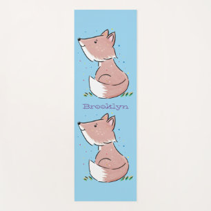 Niedliche Abbildung des Babyfuchs Cartoon Yogamatte