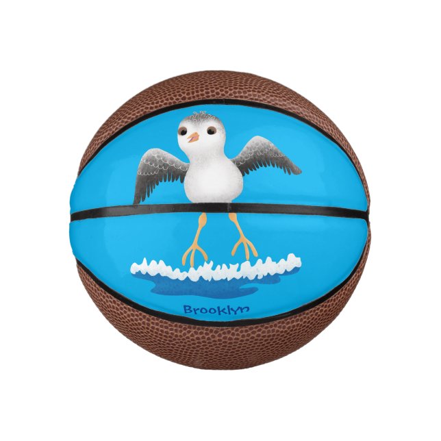 Niedliche Abbildung des Cartoon für Babysandpeter Mini Basketball (Vorderseite)