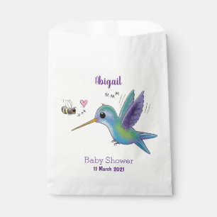 Niedliche Abbildung des Cartoon von Hummingbird Geschenktütchen