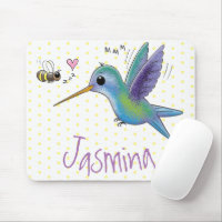 Niedliche Abbildung des Cartoon von Hummingbird