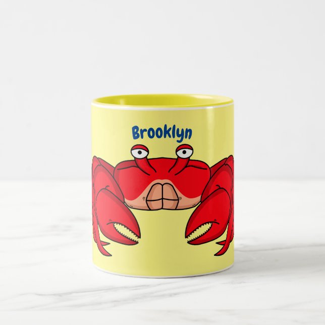 Niedliche Abbildung des Cartoon Zweifarbige Tasse (Mittel)