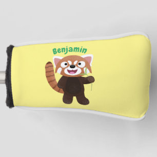 Niedliche Abbildung eines roten Panda-Cartoon Golf Headcover