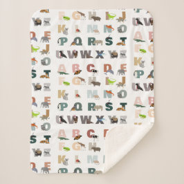 Niedliche ABC-Tiere Sherpadecke