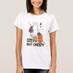 Niedliche aber graue Geister und Kürbiskins Hallow T-Shirt