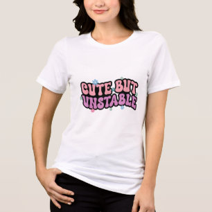 Niedliche, aber instabile Ängste Funny Mental Heal Tri-Blend Shirt