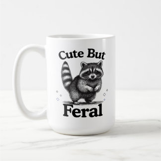 Niedliche aber wilde Funny Meme Zitat, Niedlicher Kaffeetasse