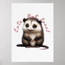Niedliche, aber wilde Wandkunst