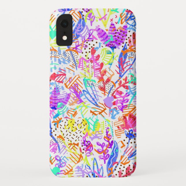 Niedliche abstrakte Blume Case-Mate iPhone Hülle (Rückseite)