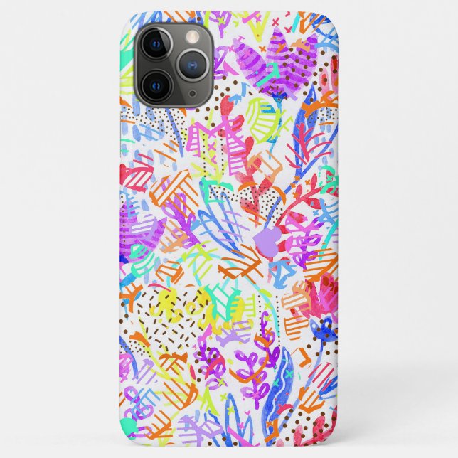 Niedliche abstrakte Blume Case-Mate iPhone Hülle (Rückseite)