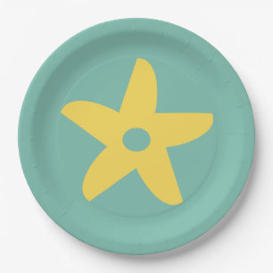 Niedliche Abstrakte Blume Paper Napkin Pappteller