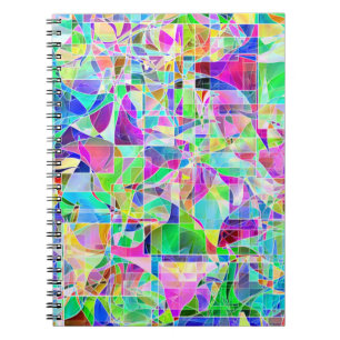 Niedliche abstrakte geometrische Fragmente Notizblock