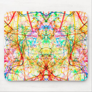 Niedliche abstrakte Linien werfen Kissen Mousepad