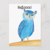 Niedliche Abstrakte Owl Postkarten