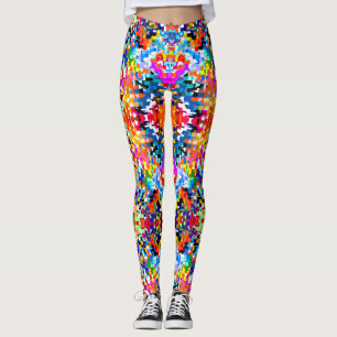 Niedliche abstrakte Quadrate Leggings