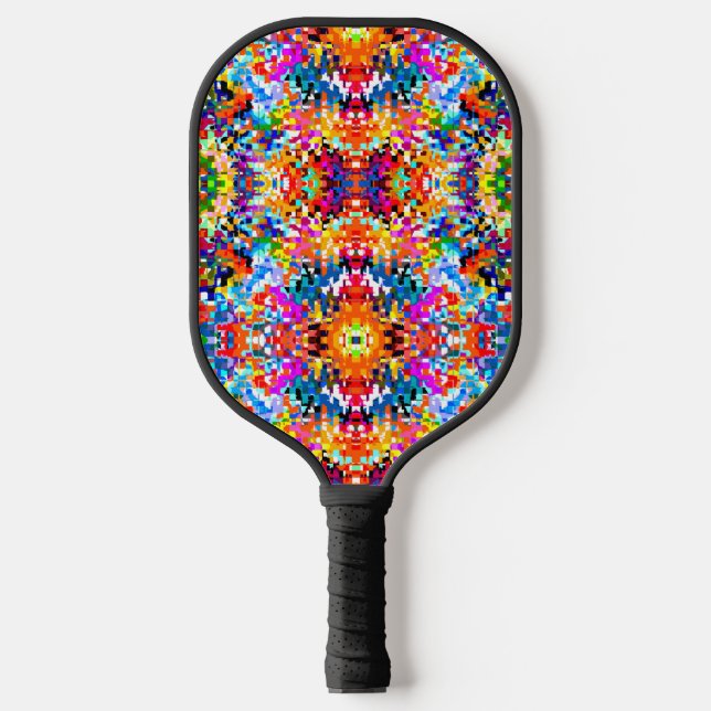 Niedliche abstrakte Quadrate Notebook-Notebook-Not Pickleball Schläger (Vorderseite)