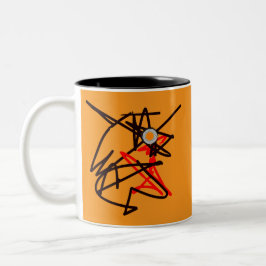 Niedliche Abstrakte Tasse! Zweifarbige Tasse