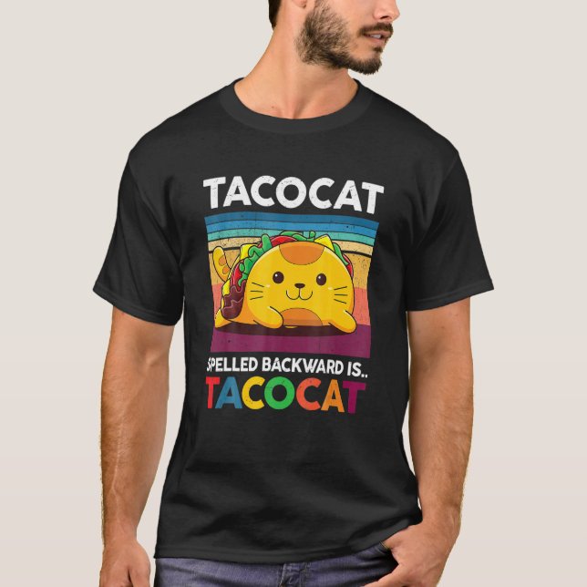Niedliche Aco Kids Aco Cat mit rückwärtsgewandter  T-Shirt (Vorderseite)