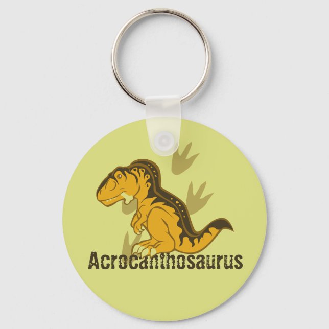 Niedliche Acrocanthosaurus Schlüsselanhänger (Vorderseite)