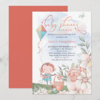 Niedliche Affe Girl Kite Baby Dusche Picnic