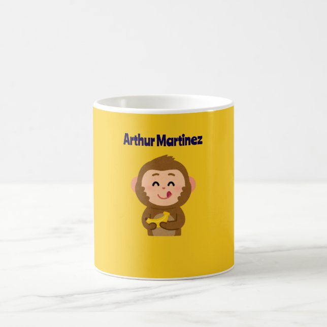 Niedliche Affen Thema Kinderdusche Kaffeetasse (Mittel)