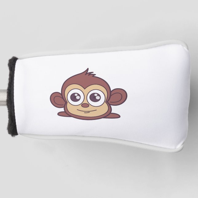 Niedliche Affenklippe Golf Headcover (Vorderseite)