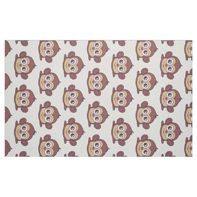 Niedliche Affenklippe Stoff (Fat Quarter (45,7 x 55,9 cm))