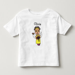 Niedliche afrikanisch-amerikanische Fee Whimsical  Kleinkind T-shirt
