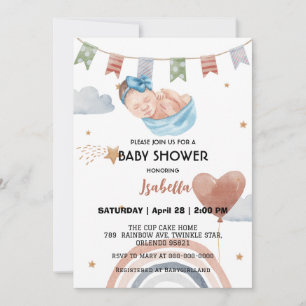 Niedliche afrikanische Jungen Dusche Einladung