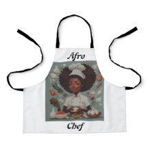 Niedliche Afro Koch Schürze