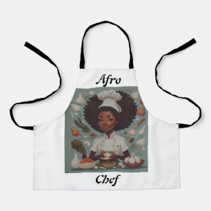 Niedliche Afro Koch Schürze